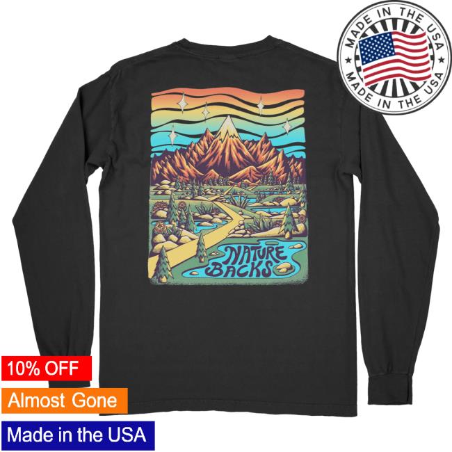 Official Nature Backs Merch Store Emerald Crew neck Black NatureBacks Apparel Clothing Shop