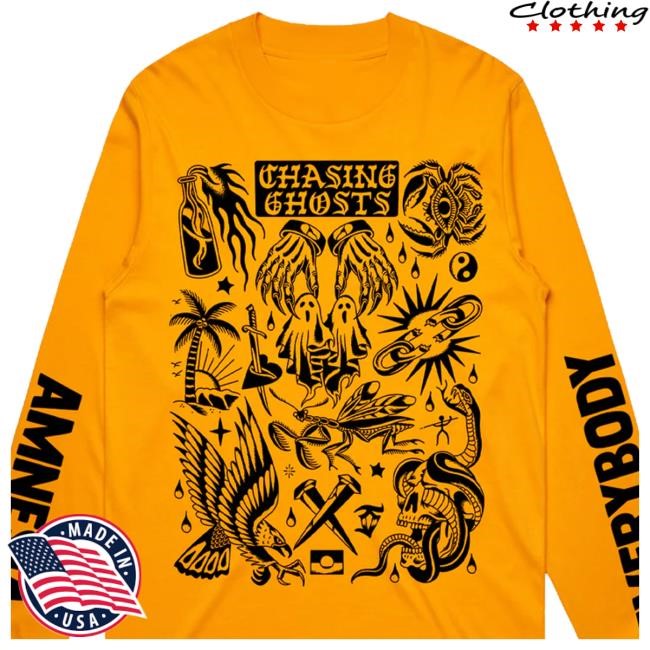 Artistfirst Merch Shop Amnesia Everybody Longsleeve Gold Sweatshirt