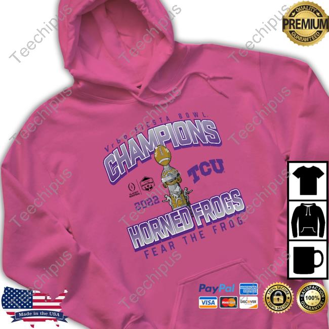 Tcu Horned Frogs Fanatics Branded College Football Playoff 2022 Fiesta Bowl Champions Hometown Celebration Tee