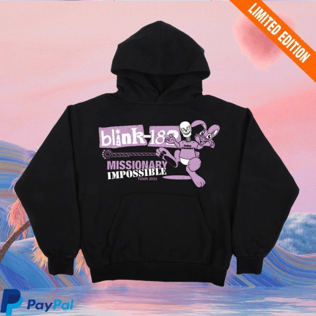 Blink 182 Store Merch Online Ceramics Missionary Impossible Tour Exclusive Hoodie