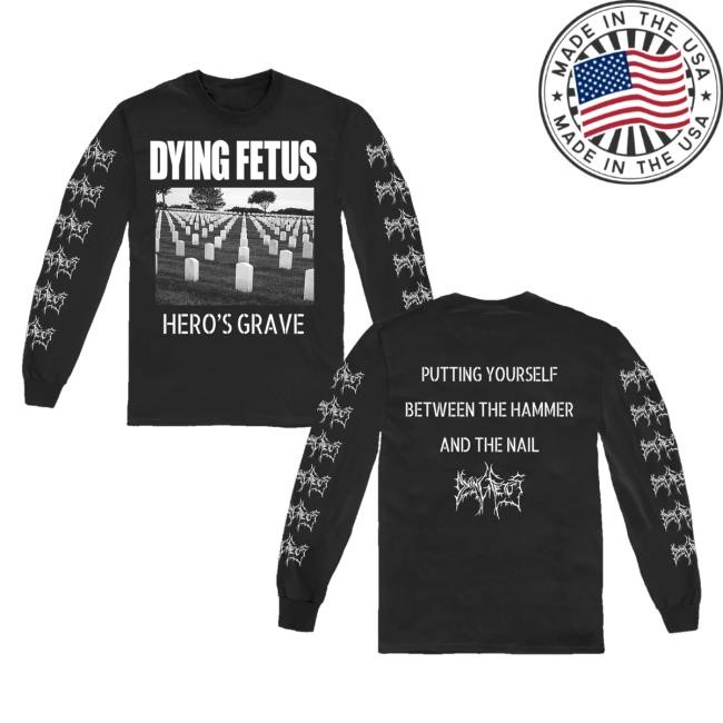 Dying Fetus Band Merch Store Shop Dying Fetus Hero's Grave Classic Shirt
