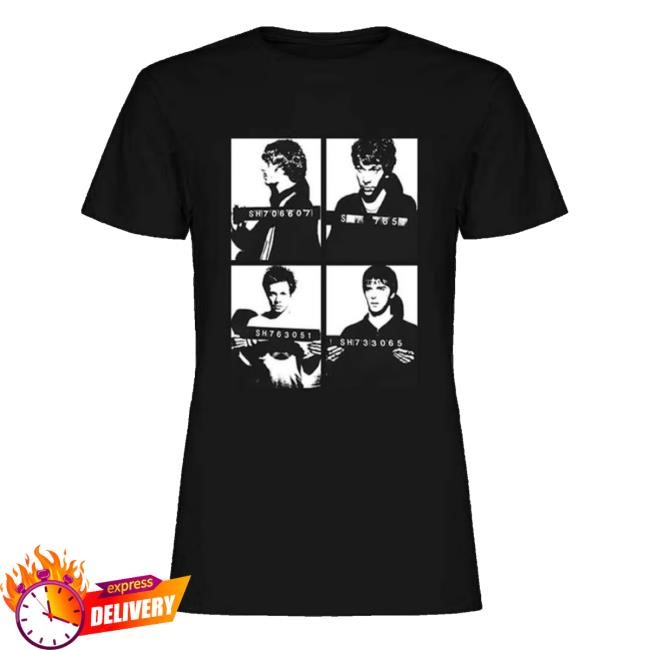 Shed Seven Merch Shed Seven Mugshot Tee Shirt