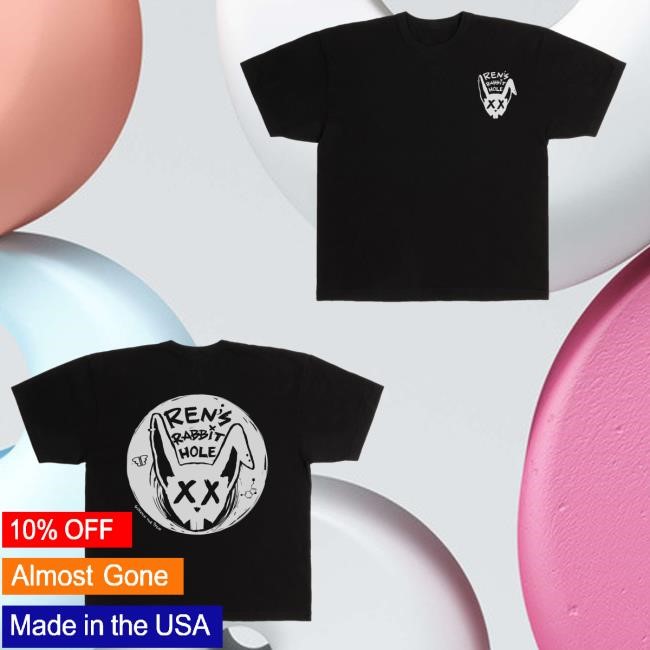 Ren Makes Merch Shop Store Official Ren Rabbit Hole Black T Shirts