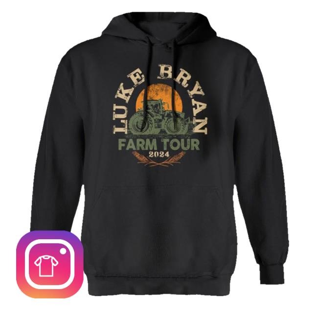 Luke Bryan 2024 Farm Tour Crewneck Sweatshirt Luke Bryan Merch Store Shop 2024 Farm Tour
