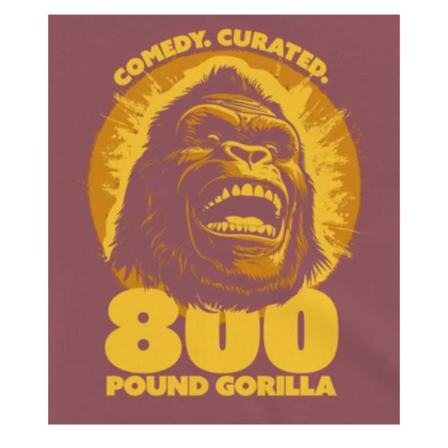 800 Pound Gorilla Merch Gorilla Head Hoodie Brick