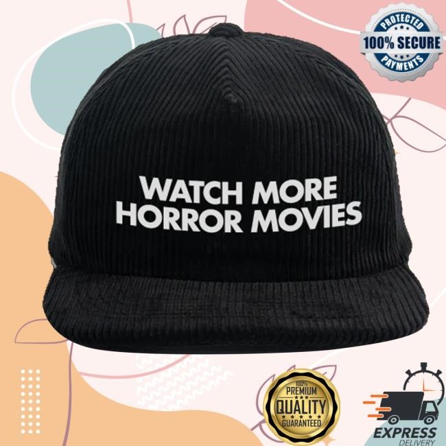 Studiohousedesigns Merch Watch More Black Corduroy Hat
