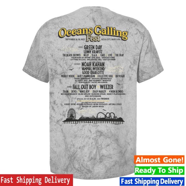 Oceans Calling Festival Merch Shop Store Seagull Lineup Sweatshirt