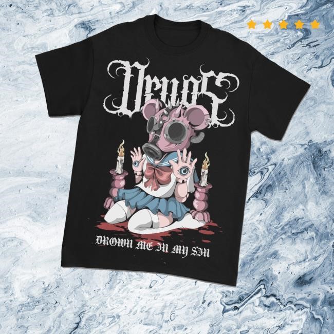 Untilgodshows Merch Store Shop Drown Me In My Sin Tee Shirt