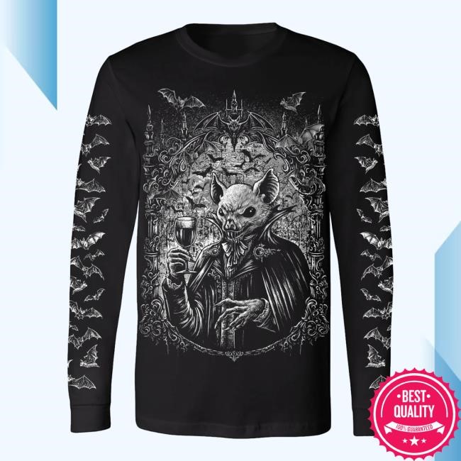 Vampirefreaks Merch Victorian Vampire Bat Sweatshirt