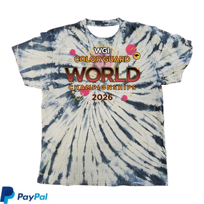 Wgi Merch Store Wgi 2026 Guard World Championships Tie Dye Hoodie Sweashirt