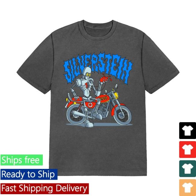 Silverstein Merch Store Robot Bike Tee Shirt