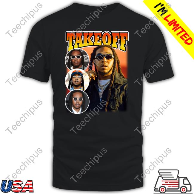 Official Migos Takeoff Rapper Tee Shirt