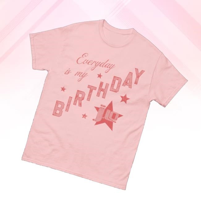Jennifer Lopez Merch Store Birthday Star Pink Tee Shirt