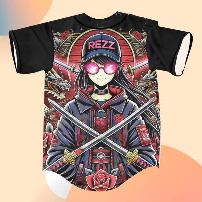 Rave Jersey Merch Rezz Rave Baseball Jersey For Edm Festivals Shirts