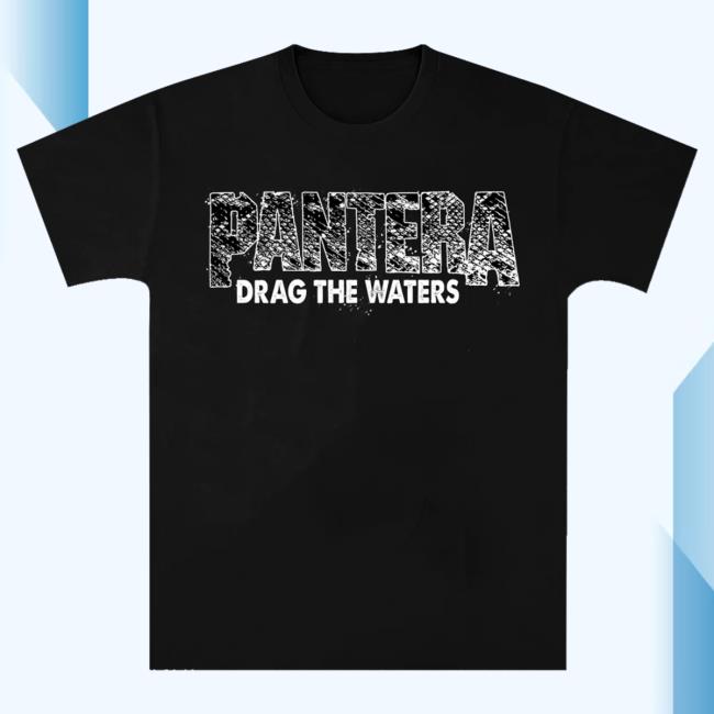 Official Pantera Merch Store Pantera Drag The Waters Snakeskin T-Shirt