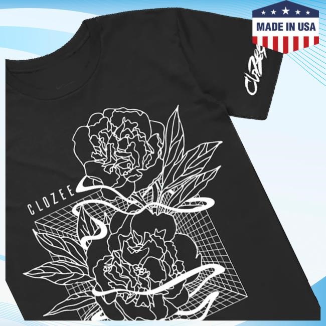 Lszee Merch Store Clozee - Rose Noir Tee Shirt
