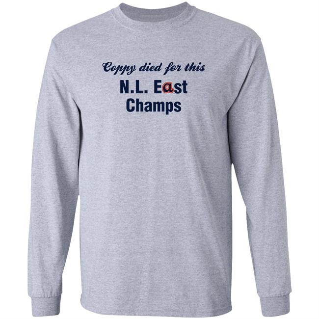 National League East Coppy Died For This Nl East Champs Shirt Matt Lawson