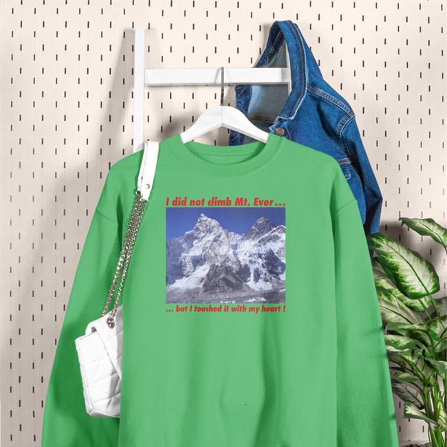 I Weird Thrift Store Shirts Did Not Climb Mt. Everest But I Touched It With My Heart Hat