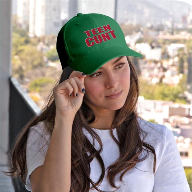 Shirts That Go Hard Teen Cunt Hat Black