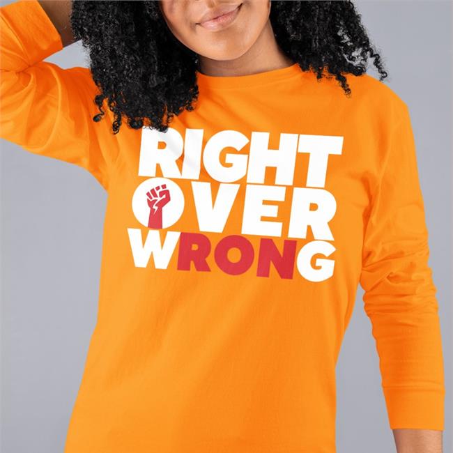 Tizzyent Merch Right Over Wrong Long Sleeve Tee Shirt Black