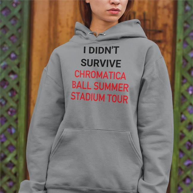 Piercespears I Didn't Survive Chromatica Ball Summer Stadium Tour Tee White