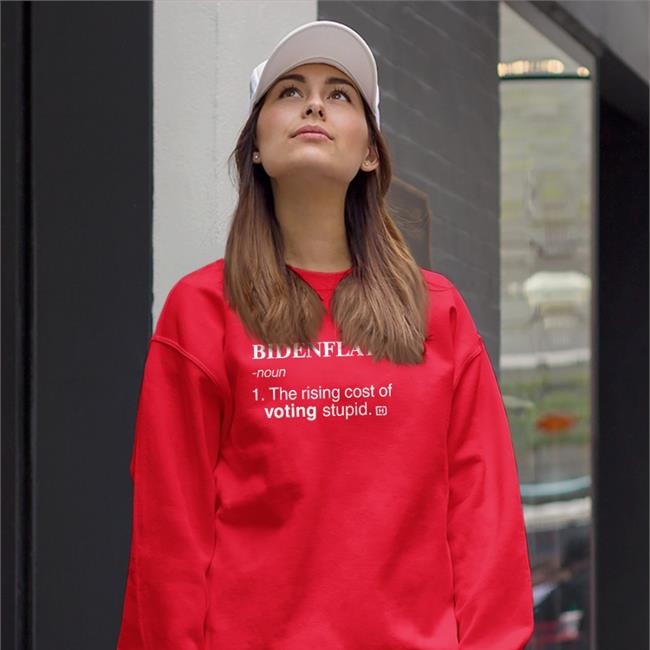 Bidenflation Noun 1 The Rising Cost Of Voting Stupid Long Sleeve T Shirt David J Harris Jr