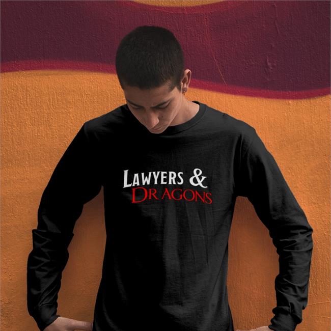 Virtual Legality Shop Law & Lumber Lawyers & Dragons - Logo Title Adjustable Hat