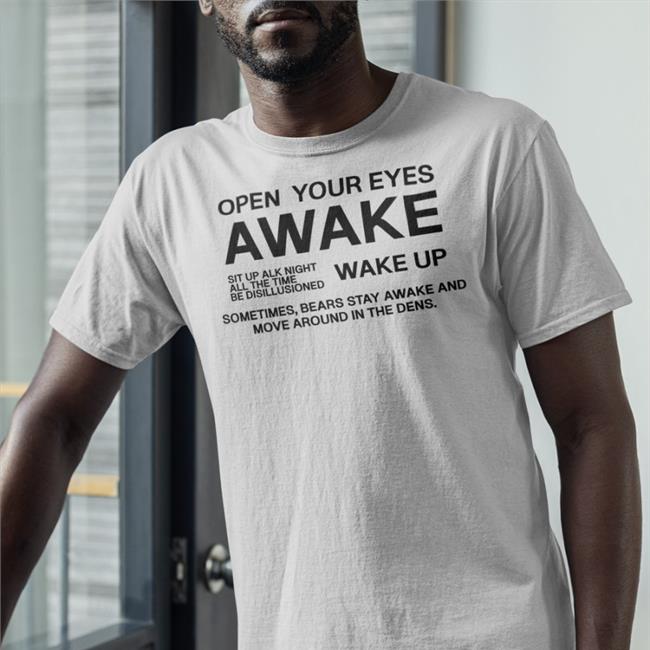Poorly Translated Shirts Translatedtees Open Your Eyes Awake Sit Up Alk Night All The Time Be Disillusioned T Shirt Light Pink