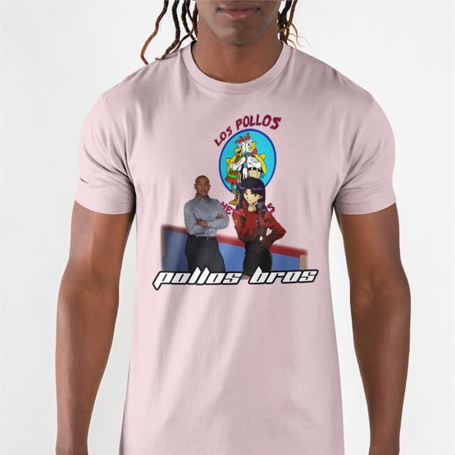 Misato Katsuragi Goofyahhtees Store Los Pollos Pollos Bros Shirt