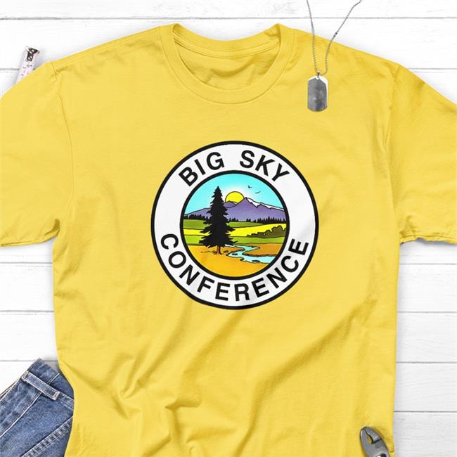 Big Sky Conference Shirt Homefield Store White Big Sky Conference Logo T Shirt
