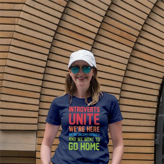 Introverts Unite We're Here We're Uncomfortable And We Want To Go Home Sweatshirt Steven Strogatz
