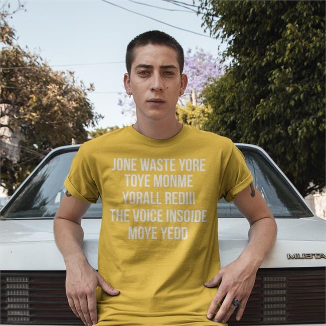 Matt Gay Jone Waste Yore Toye Monme Yorall Rediii The Voice Inside Moye Yedd Hoodied Sweatshirt Los Angeles Rams
