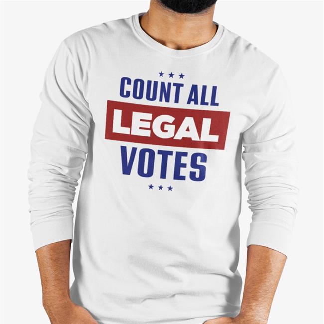John M. Cameron Count All Legal Votes Hoodie White