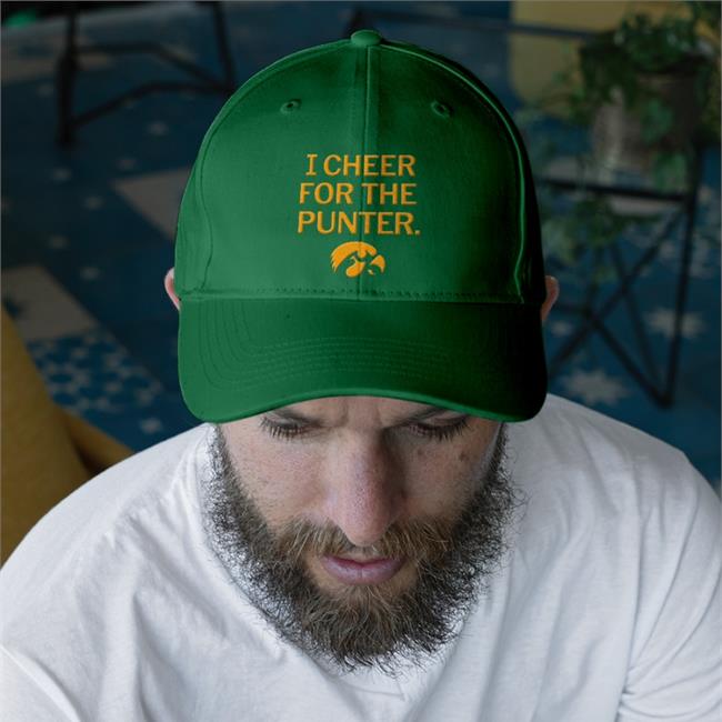 I Cheer For The Punter Twill Cap Iowa Hawkeyes