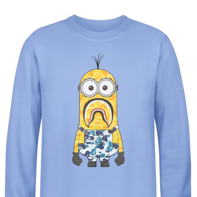Georgenotfound Wearing Bape X Minions Camo Minion Tee Shirt