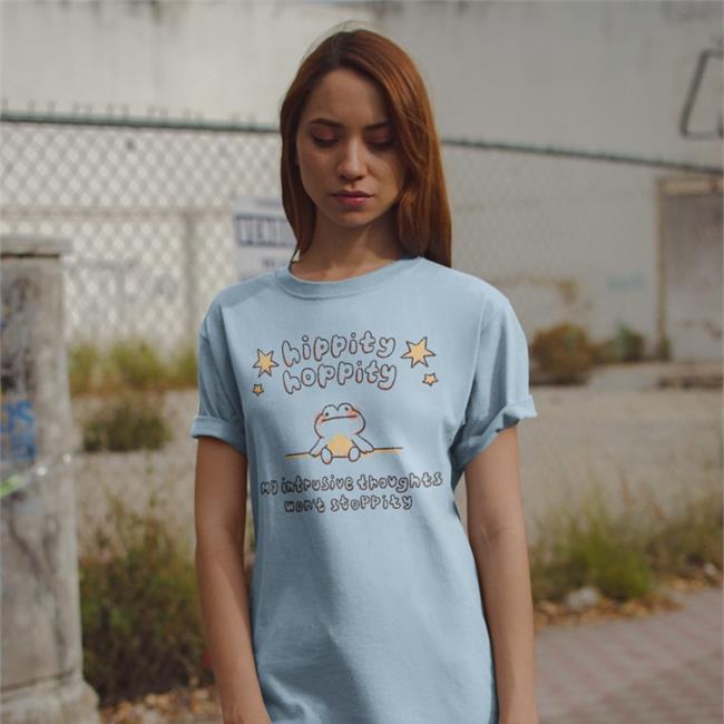 Hippity Hoppity My Intrusive Thoughts Hoodie Buttercreamren