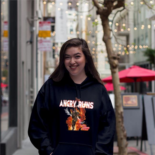 Angry Runs Good Morning Football T Shirt