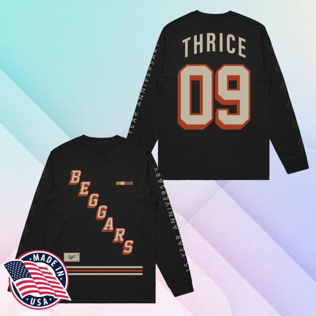 Trending Thrice Merch Hockey Long Sleeve Shirt