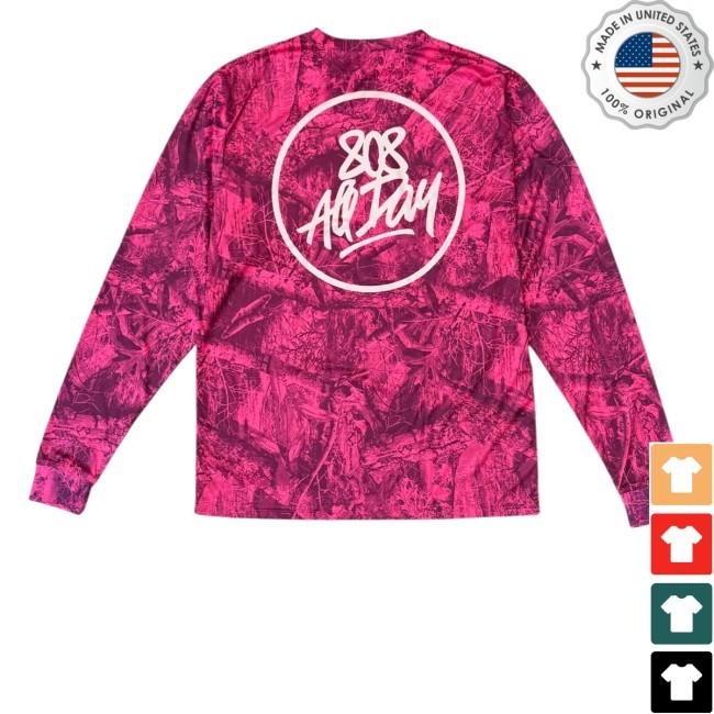 808Allday Pink Real Tree Camo Dri Fit Performance Tank Top