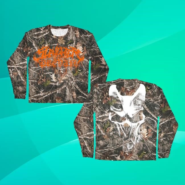 First Blood Merch Slaughter To Prevail Camo White Mask Hoodie Slaughter To Prevail Official