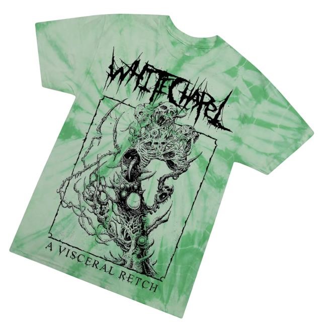 A Visceral Retch Spider Mint Tie Dye T-Shirt