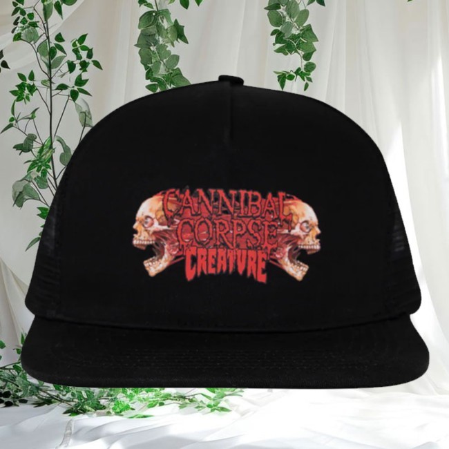 Trending Cannibal Corpse Store Merch Cannibal Corpse X Creature Trucker Hat Black Trucker Hat
