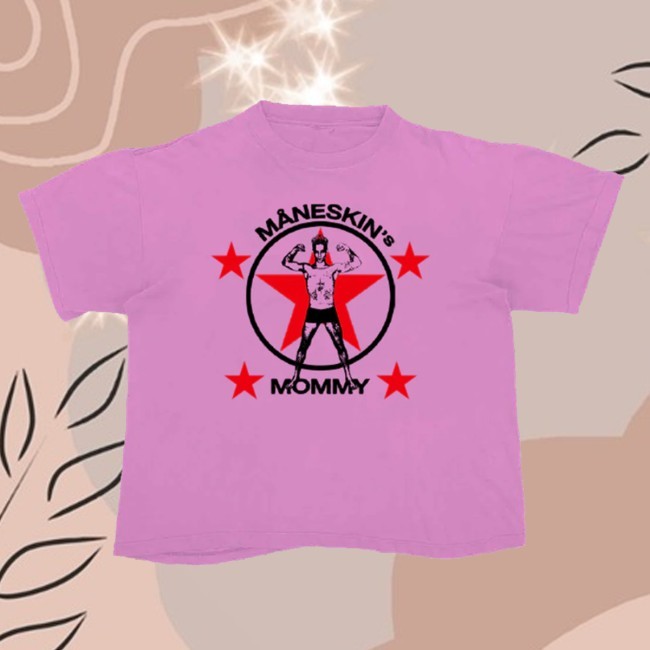 Trending Maneskin Store Merch Mommy Pink Long Sleeve T Shirt