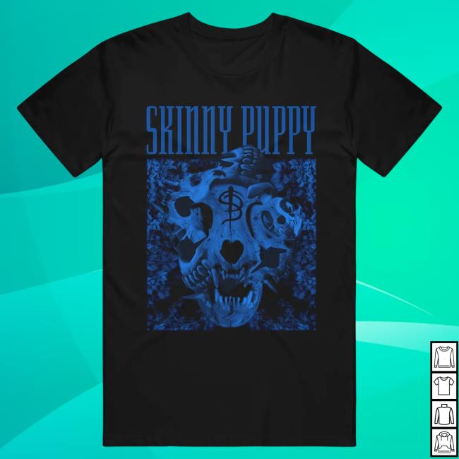 Official Skinny Puppy Merch Bouquet Black T-Shirt