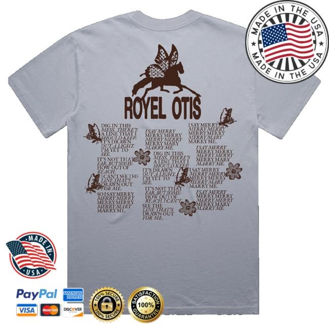 Royel Otis Merch Mary, Marry Me Faded Powder Sweatshirt