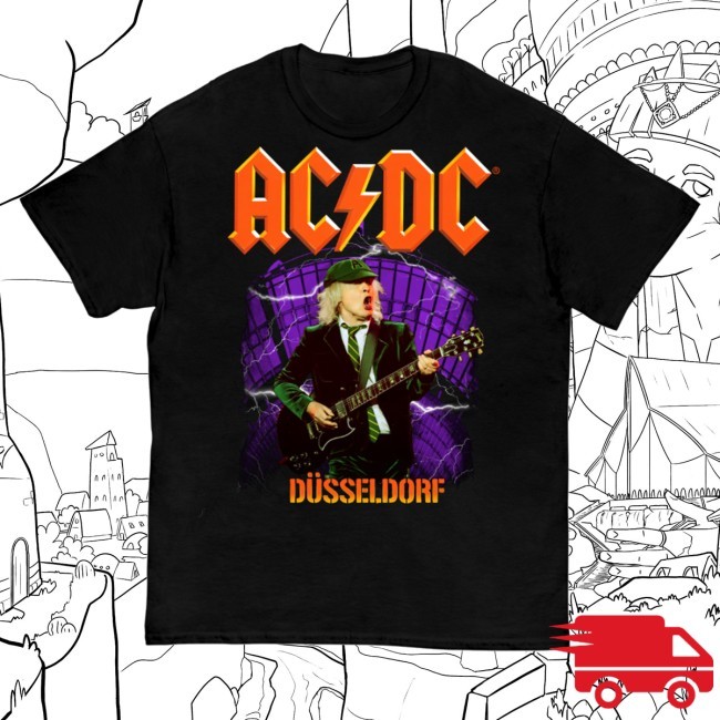 Acdc Merch Düsseldorf Pwr Up Tour Funny Shirt
