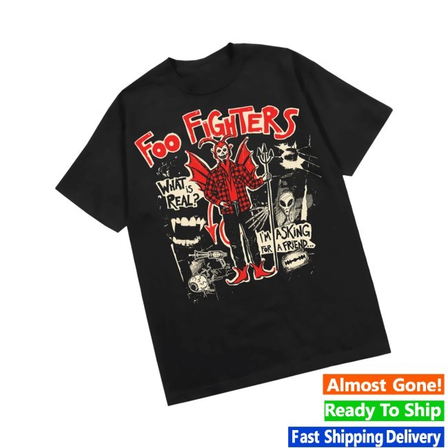 Foo Fighters Store Merch I'm Asking For A Friend Devil Classic Shirt