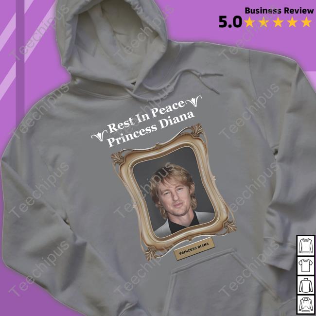 Luccainternational Store Rip Princess Diana T-Shirt Owen Wilson