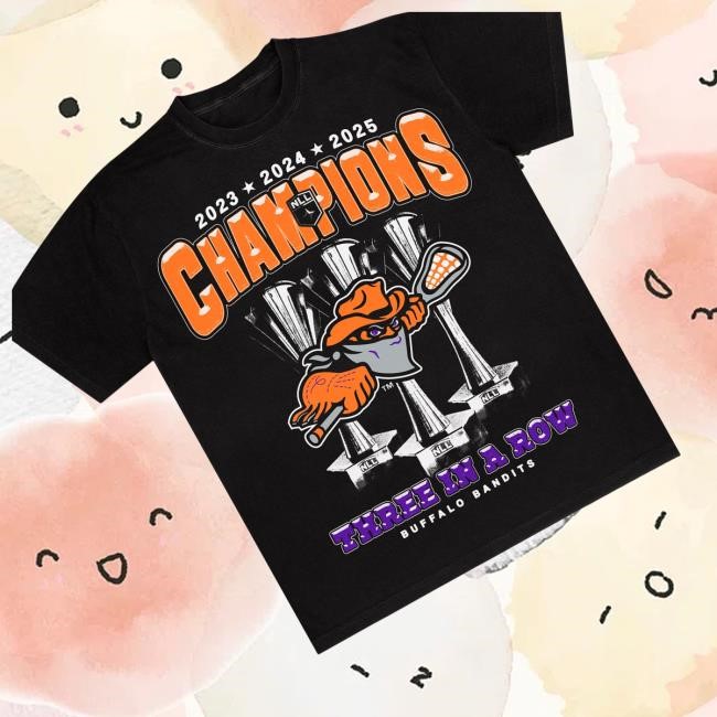 Official Buffalo Bandits Three In A Row Nll Championship Sweatshirt