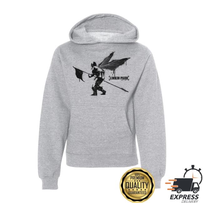Linkin Park Merch Store Street Soldier Youth Heather Grey Tee Shirt